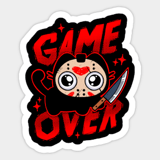 Game Over Cat Sticker